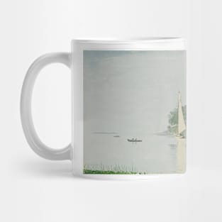 Yacht In A Cove, Gloucester by Winslow Homer Mug